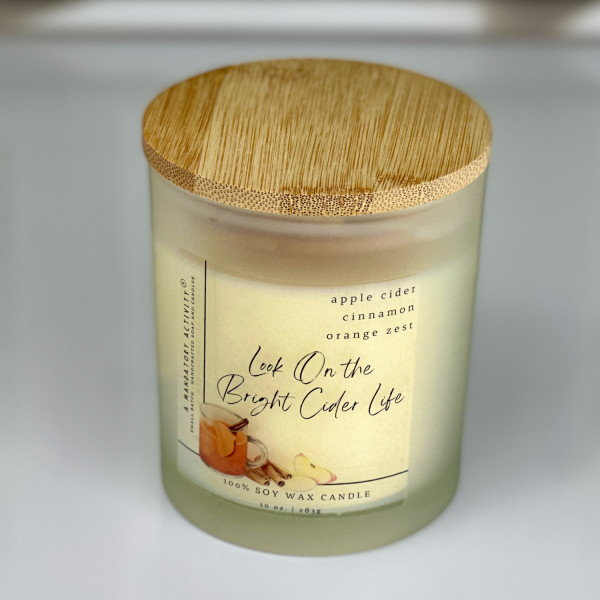 Look on the Bright Cider Life Soy Candle