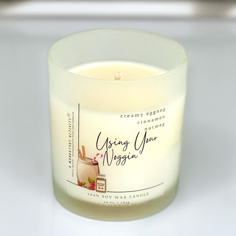 Using Your Noggin' Soy Candle